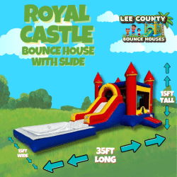 Royal Castle Bounce House/ Slide Combo