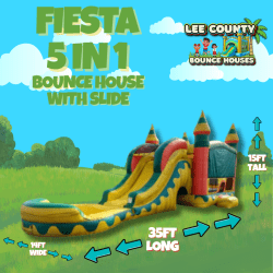 Fiesta 5 in 1 Bounce House / Slide Combo