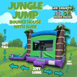 Jungle Jump and Splash Bounce House / Slide Combo