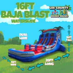 16 FT Dual Lane Baja Blast